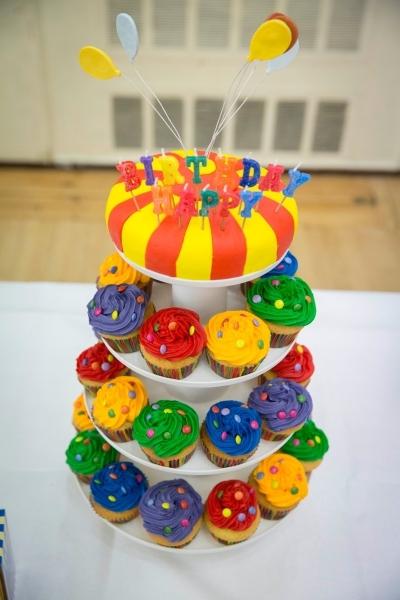 Circus Birthday Party Cupcakes