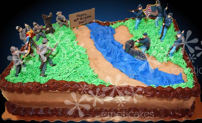 Civil War Birthday Cake