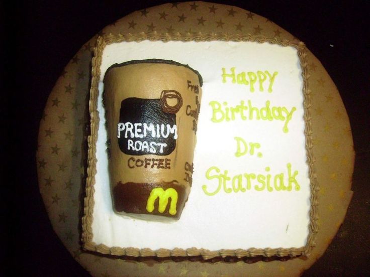 Coffee Cup Birthday Cake