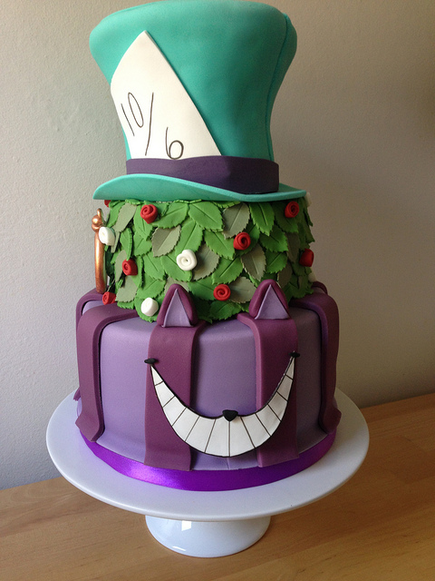 Disney Mad Hatter Wedding Cakes