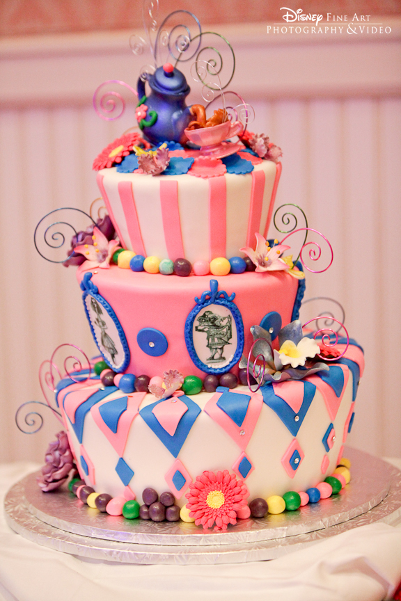 Disney Mad Hatter Wedding Cakes