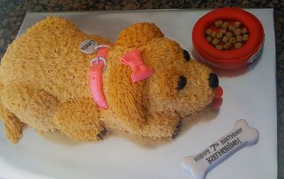 Dog Shaped Birthday Cakes