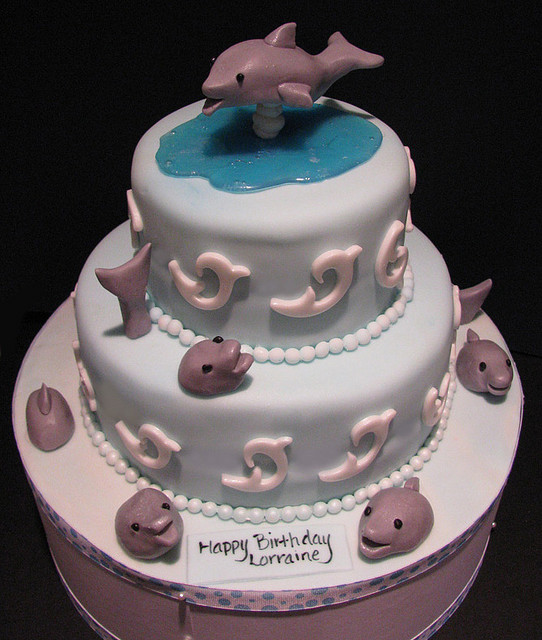 Dolphin Birthday Cake