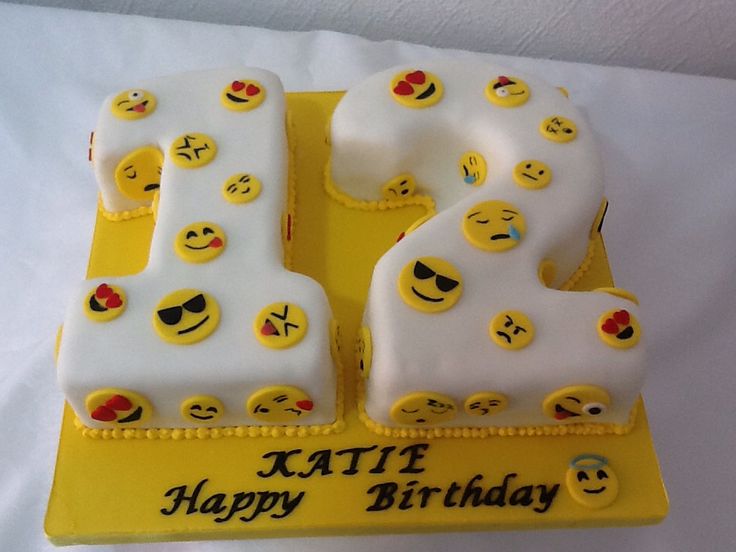 Emoji Birthday Cake