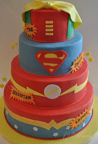 Flash Super Hero Birthday Cake