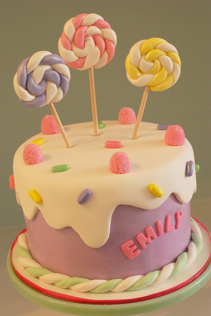 Girls Candy Birthday Cake