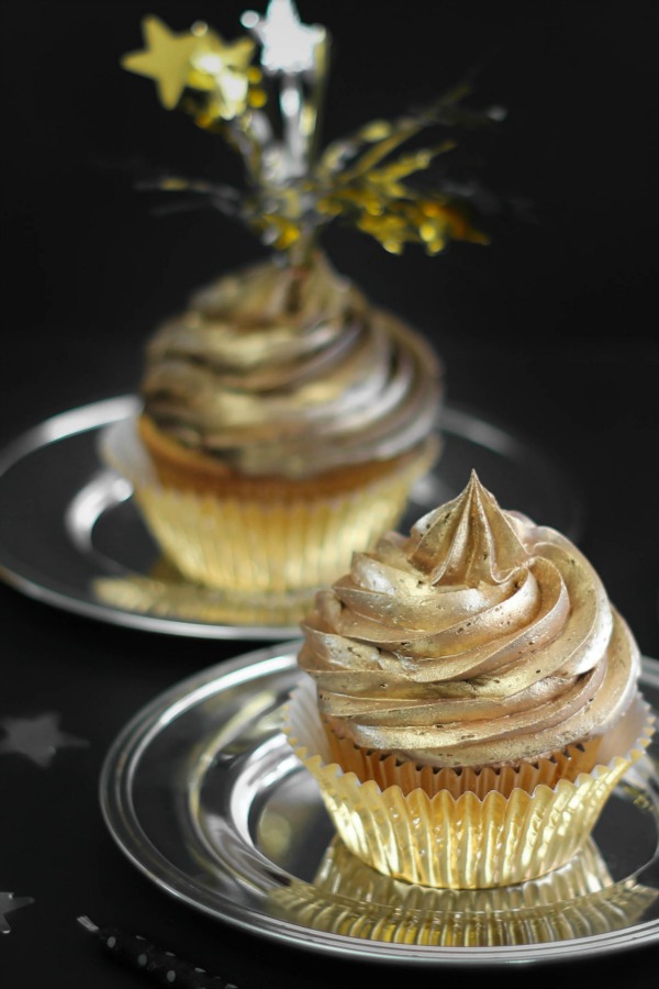 Golden Birthday Cupcakes