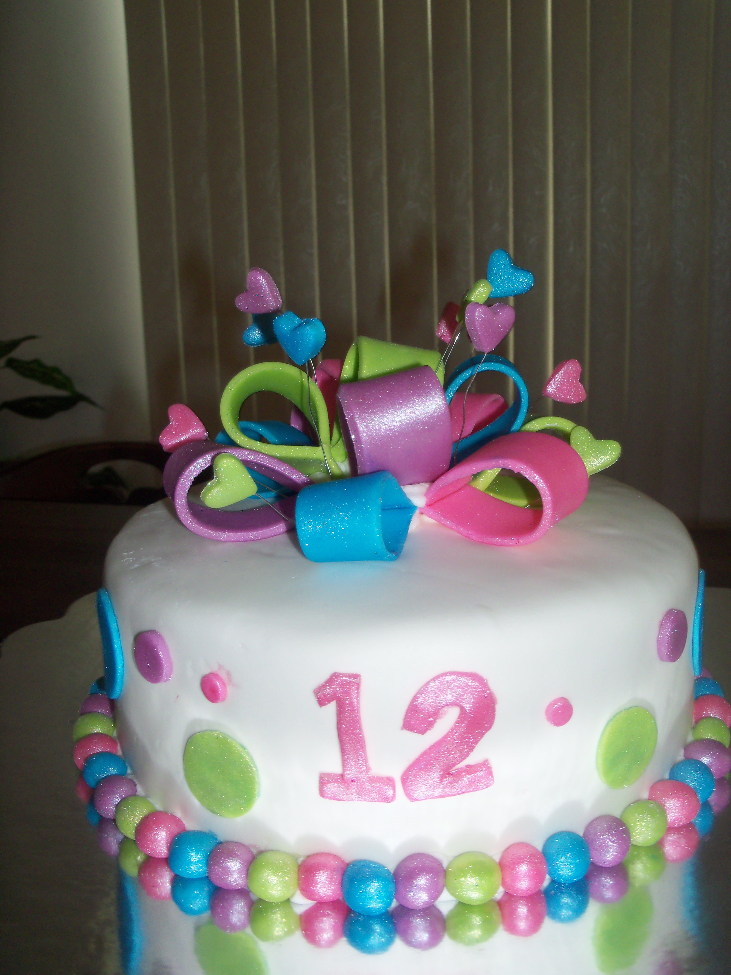 Happy 12th Birthday Girl Cake