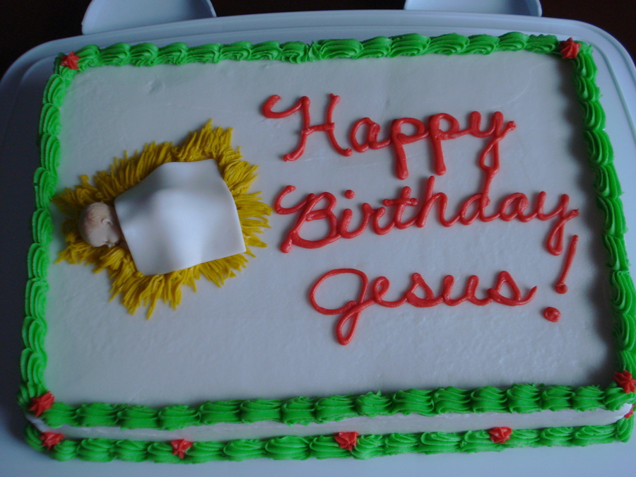 Happy Birthday Jesus Cake