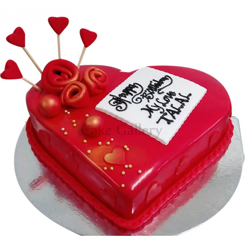 Heart Birthday Cake