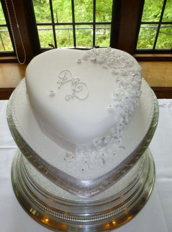 Heart Shaped Wedding Cake