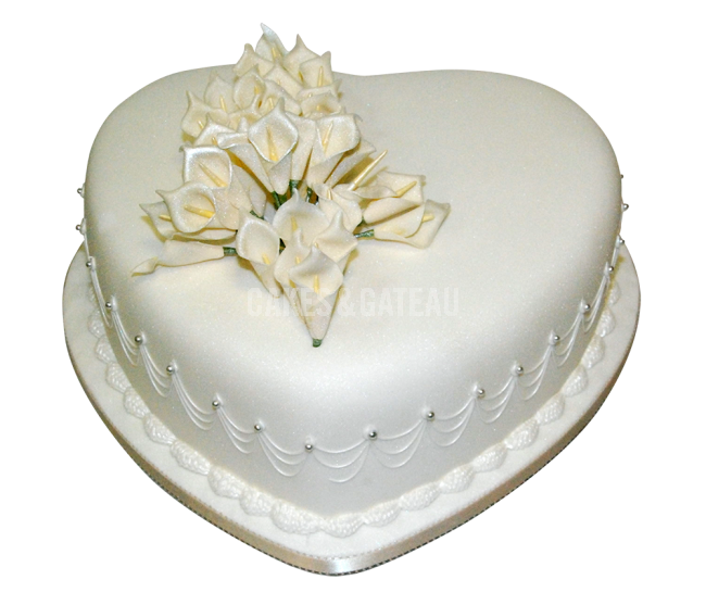 Heart Shaped Wedding Cake