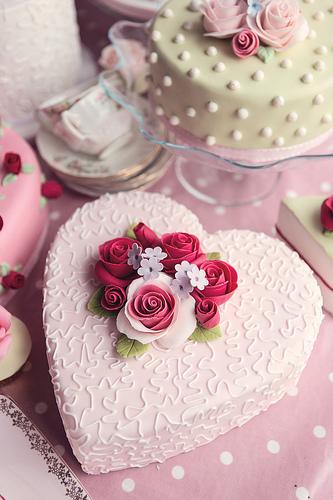 Heart Shaped Wedding Cake