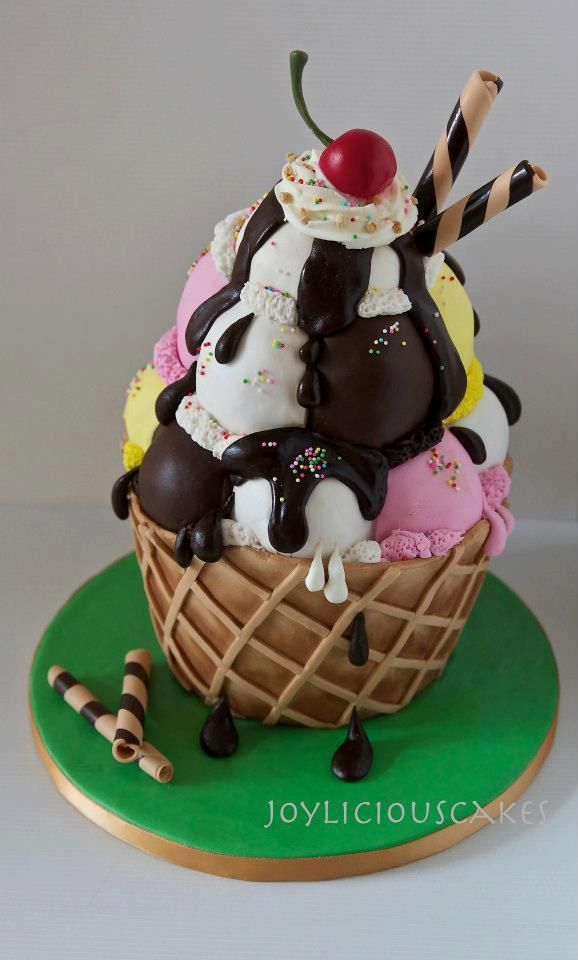 Ice Cream Sundae Cake