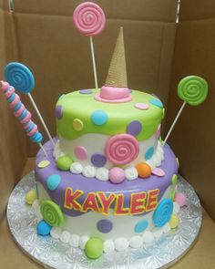 Ice Cream Themed Cake