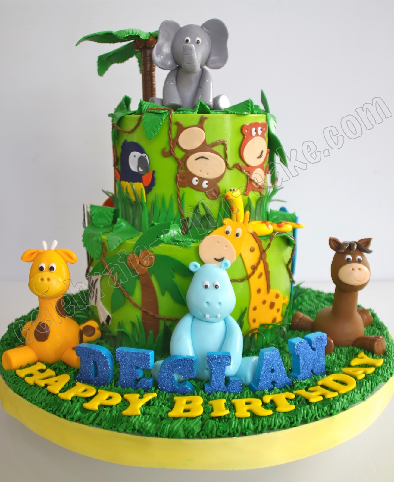 Jungle Safari Animal Cake