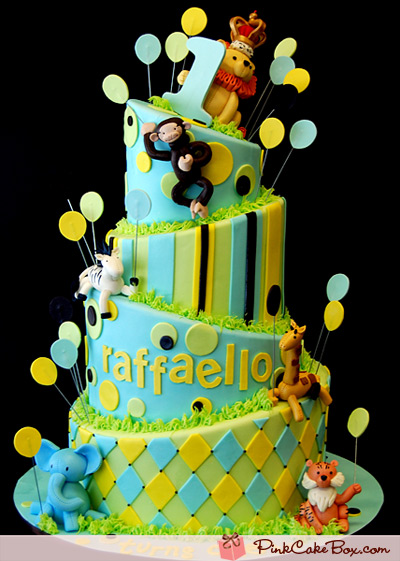 Jungle Safari Birthday Cake