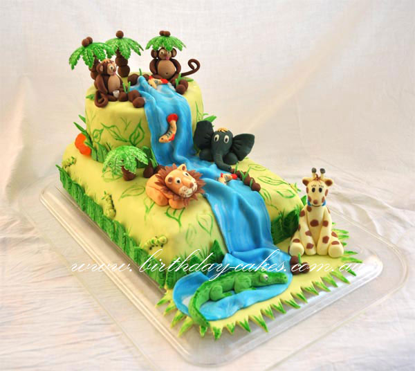 Jungle Safari Birthday Cake