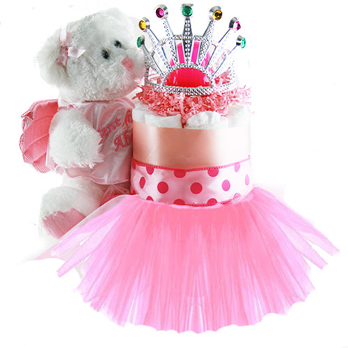 Little Princess Baby Shower Diaper Cakes