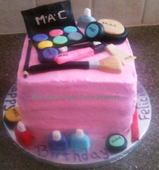 Mac Makeup Birthday Cake