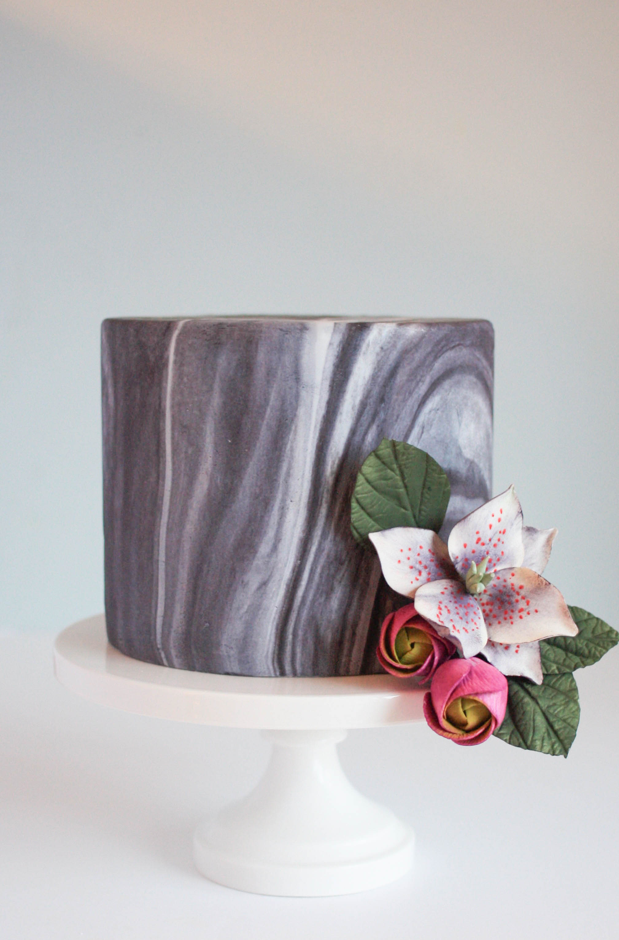 Marble Fondant Cake Tutorial