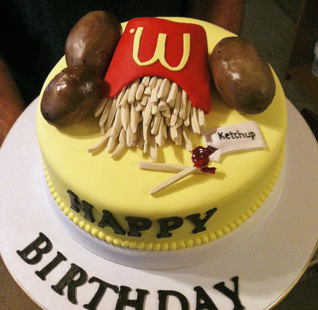 McDonald's Birthday Cake