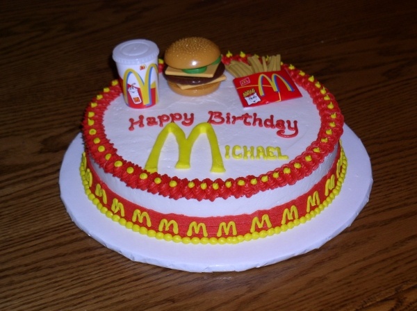 McDonald's Birthday Cake