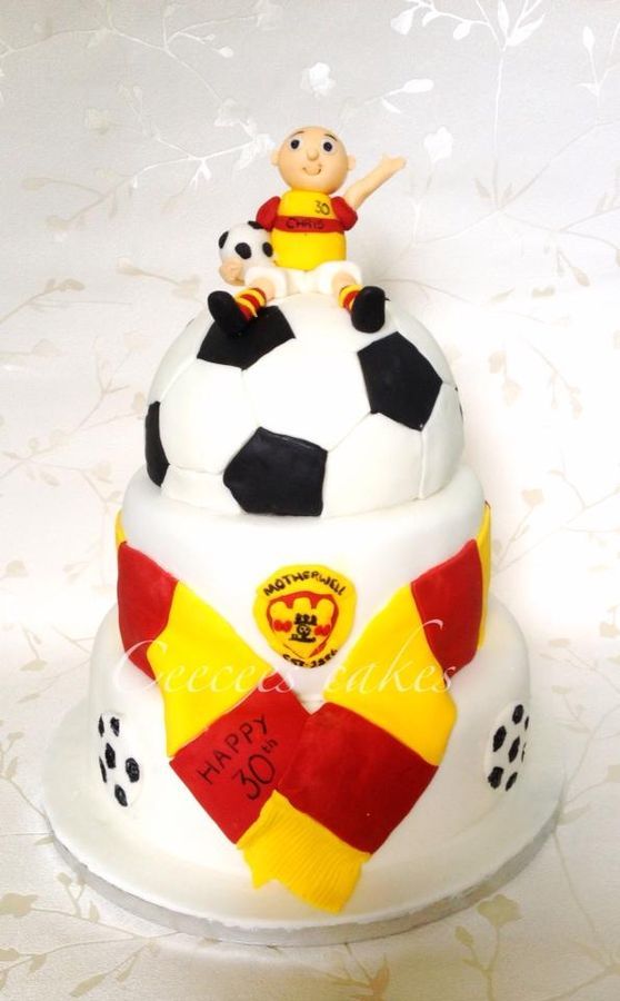 Men's Football Birthday Cake