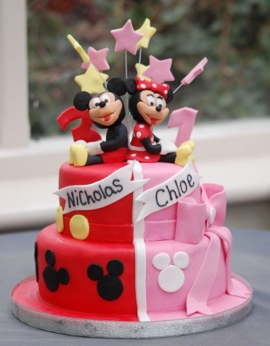 Mickey and Minnie Mouse Birthday Cake Ideas