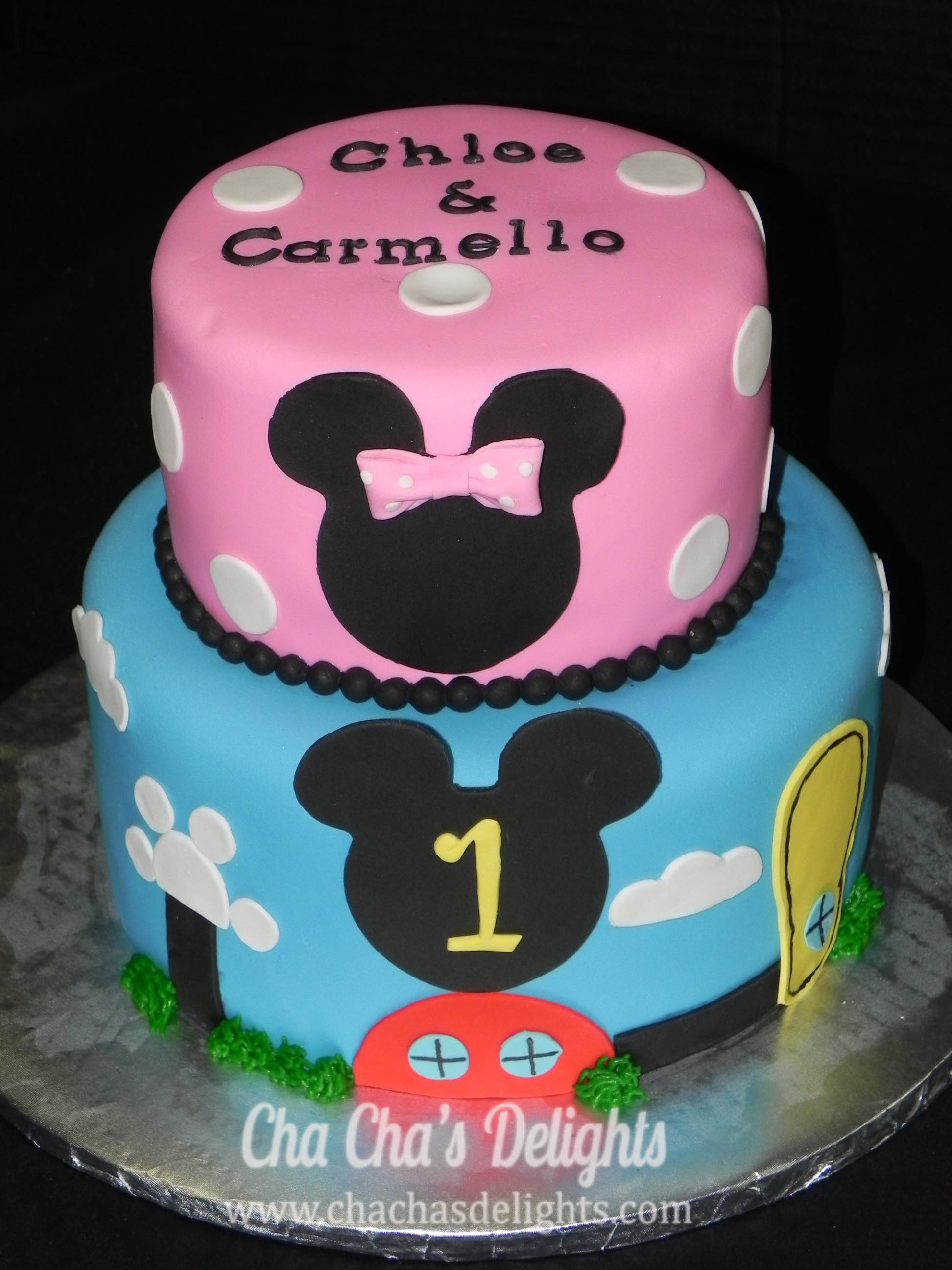 Mickey and Minnie Mouse Birthday Cakes