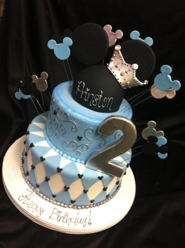 Mickey Mouse Baby Shower Prince Cake