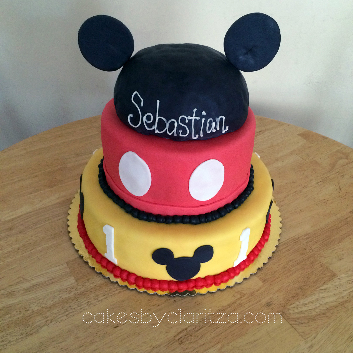 Mickey Mouse Ears Cake Topper