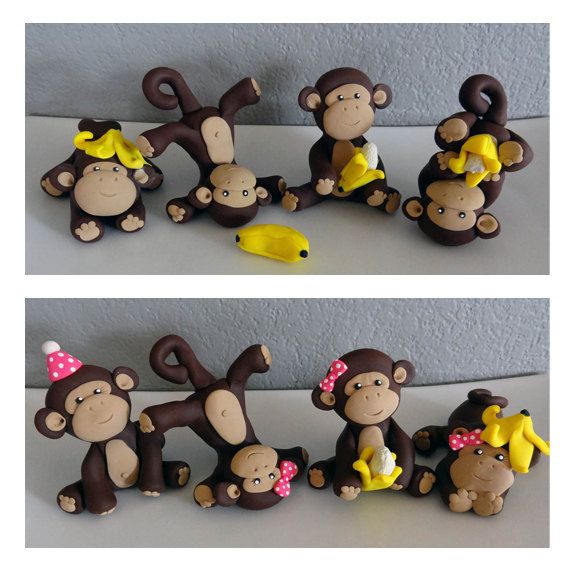 Monkey Baby Shower Cakes Toppers