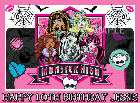 Monster High Edible Cake Decorations