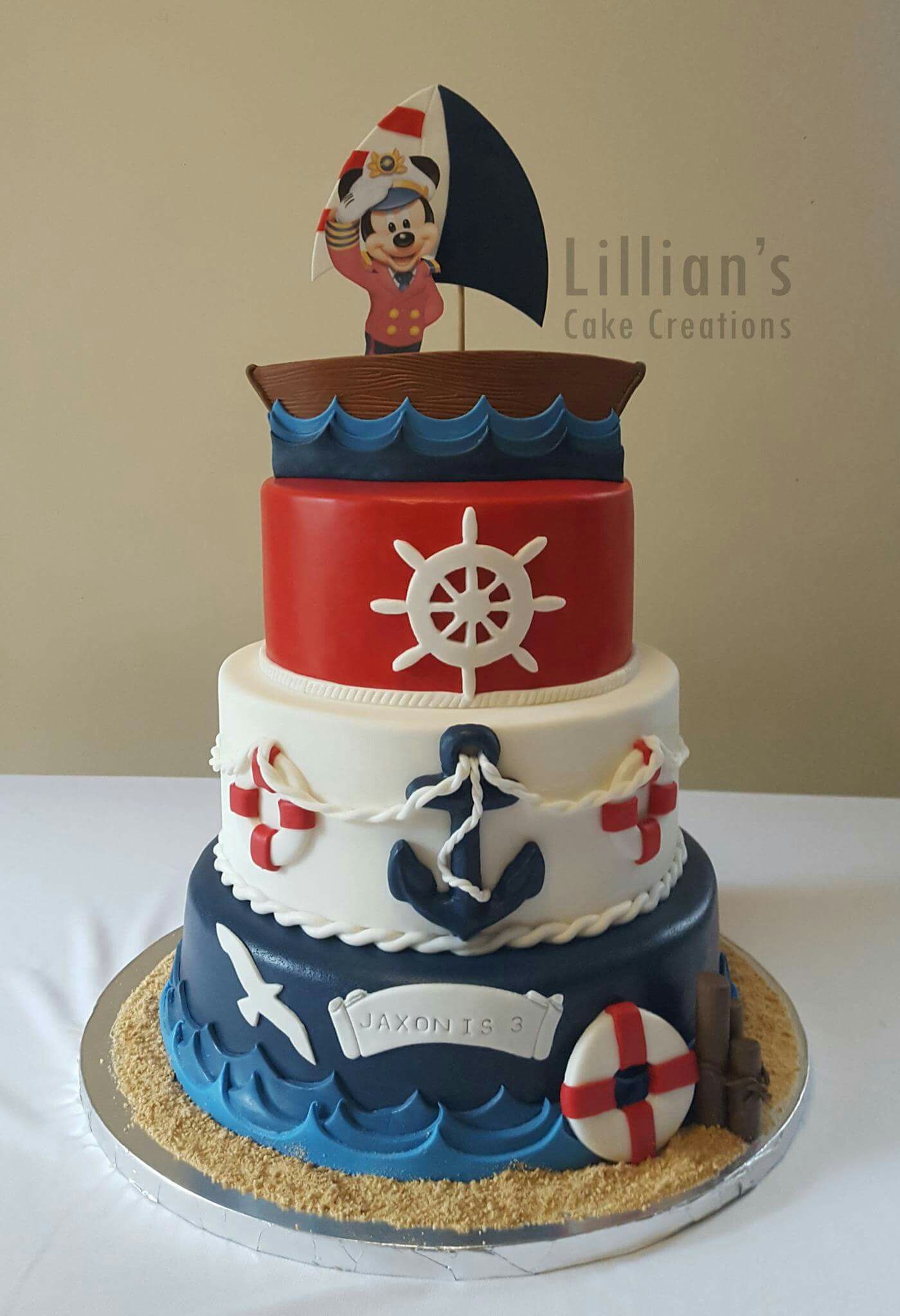 Nautical Birthday Cake