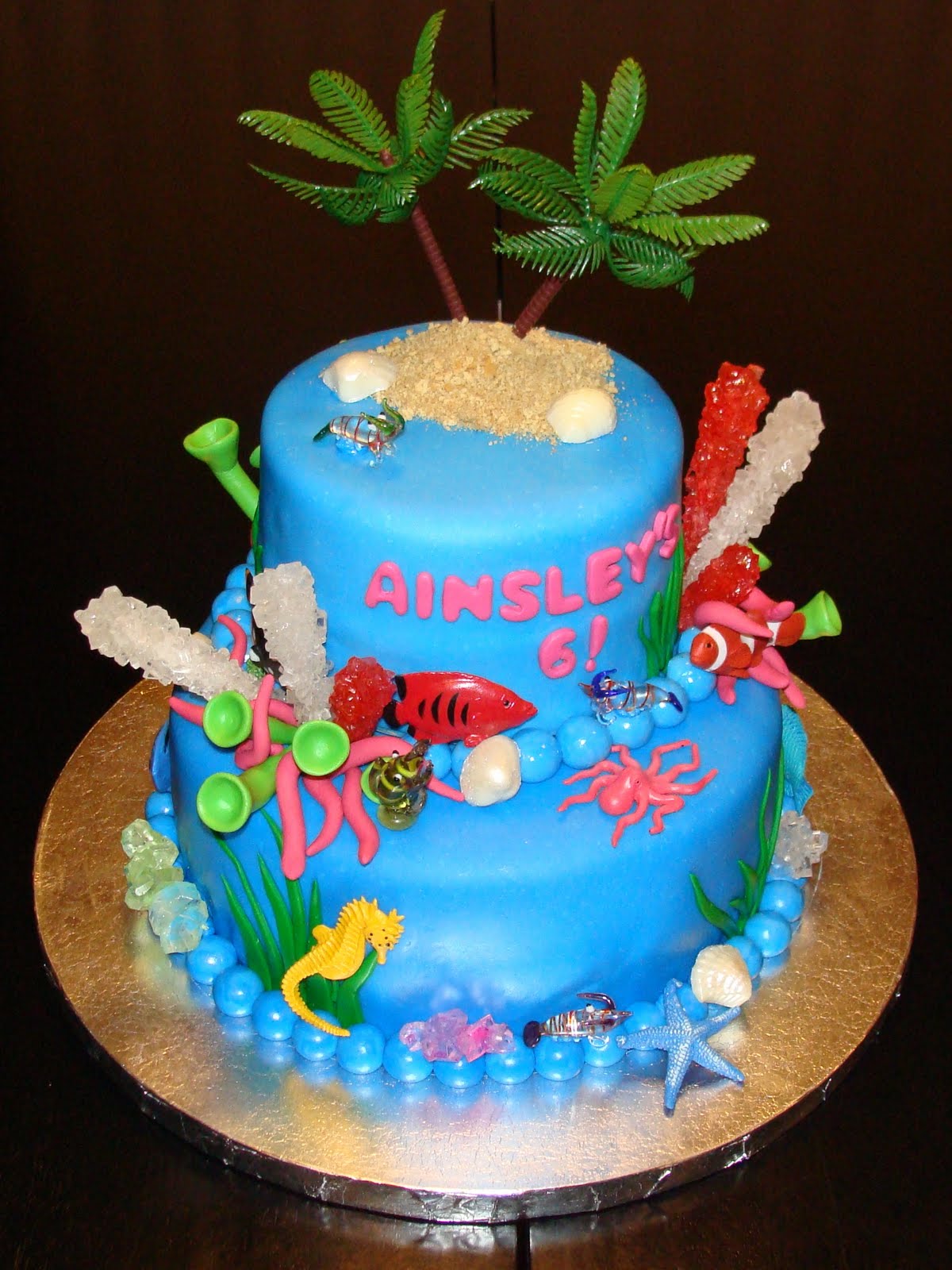 10 Photos of Ocean Themed Birthday Cakes