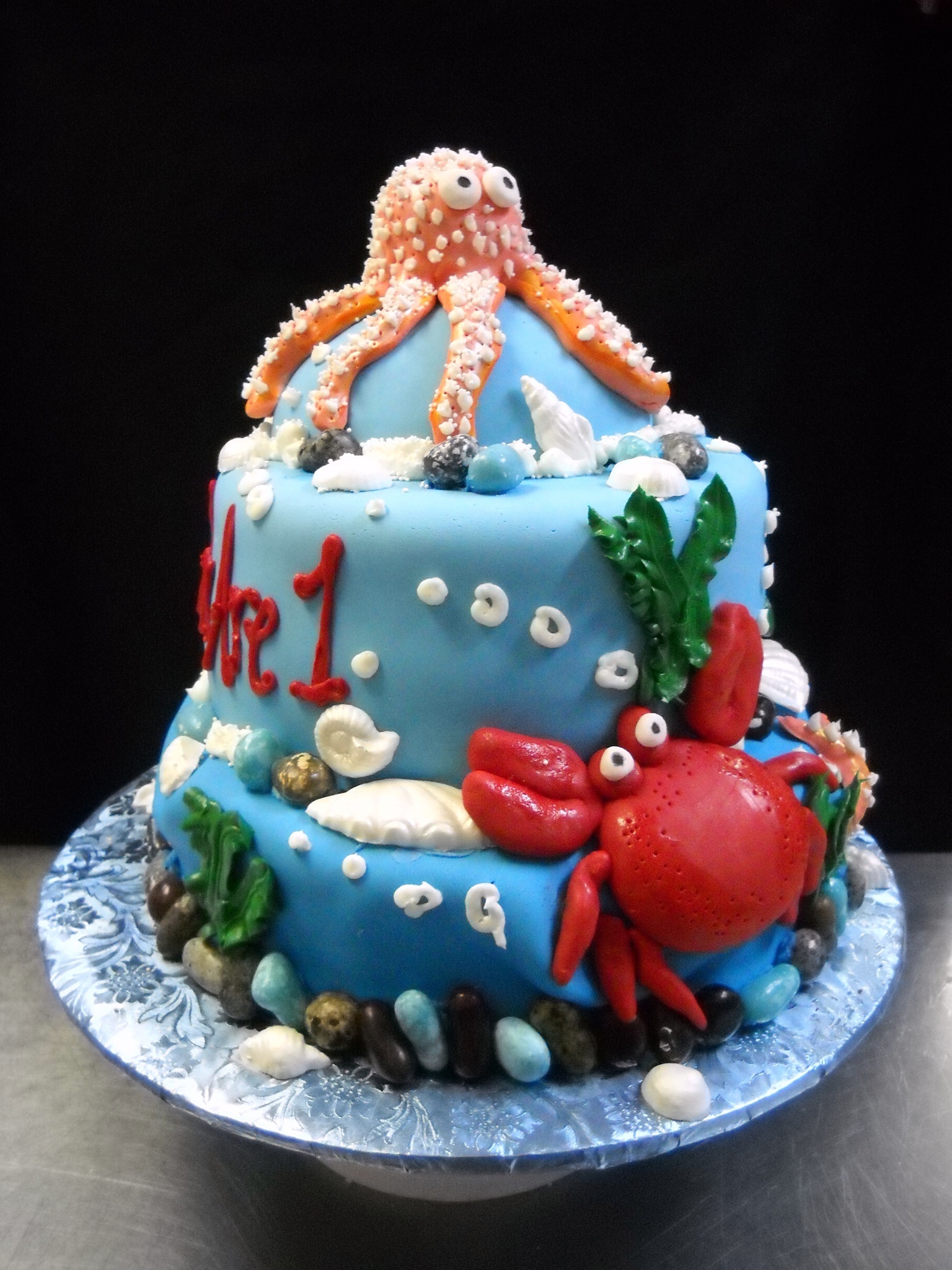 Ocean Themed Birthday Cake