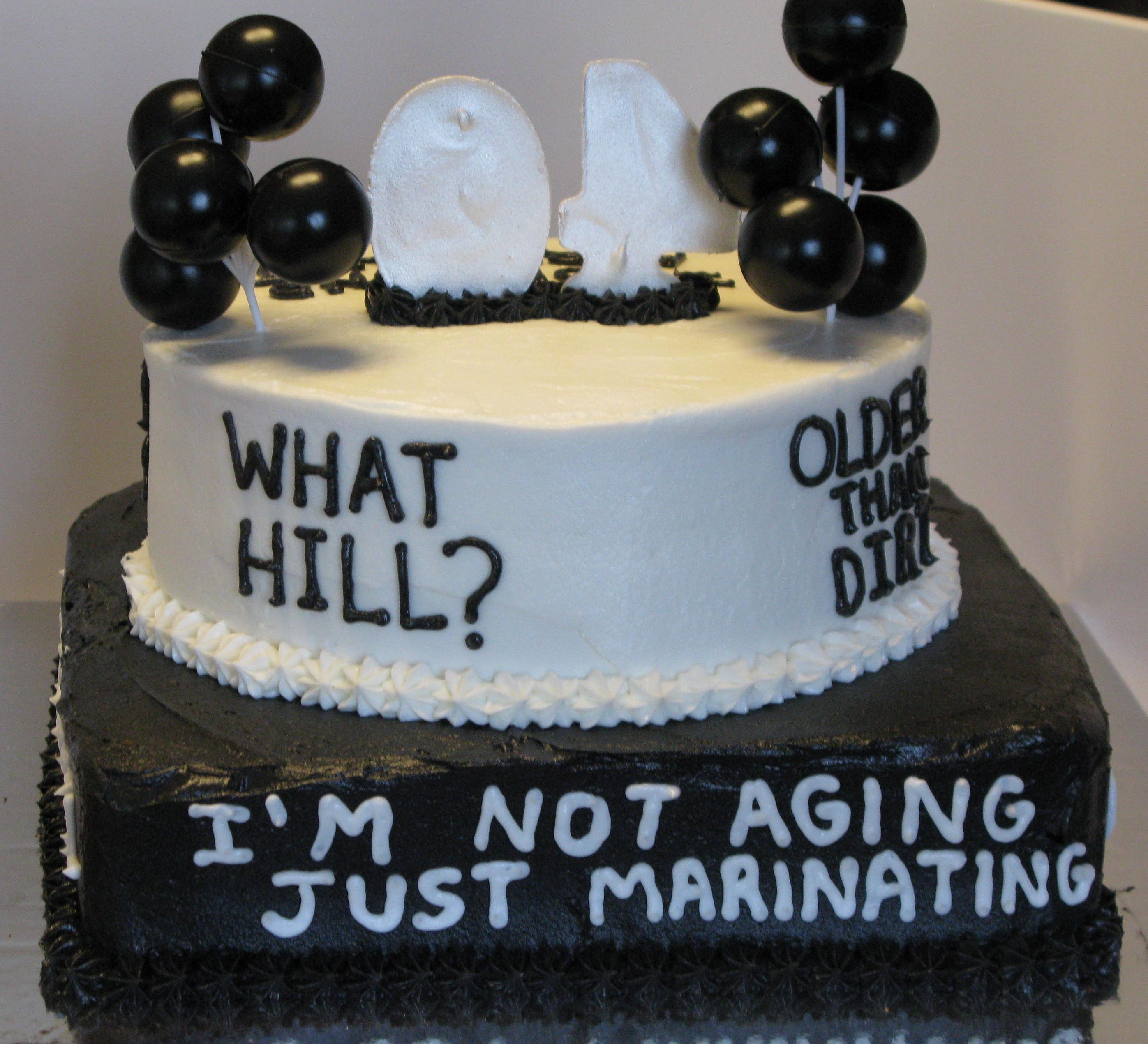 Over the Hill 40th Birthday Cake