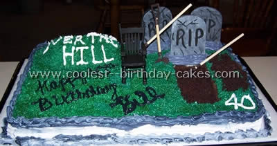 Over the Hill Birthday Cake Idea