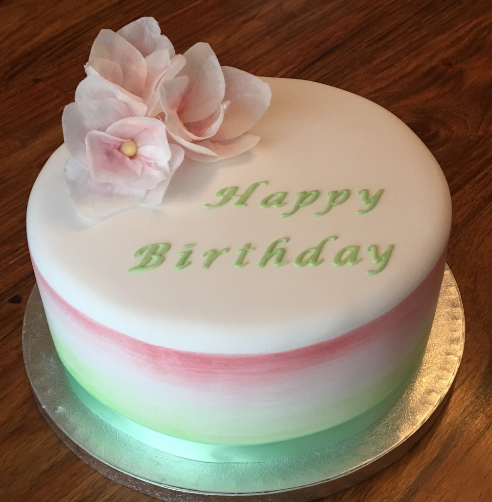 Pastel Floral Birthday Cake