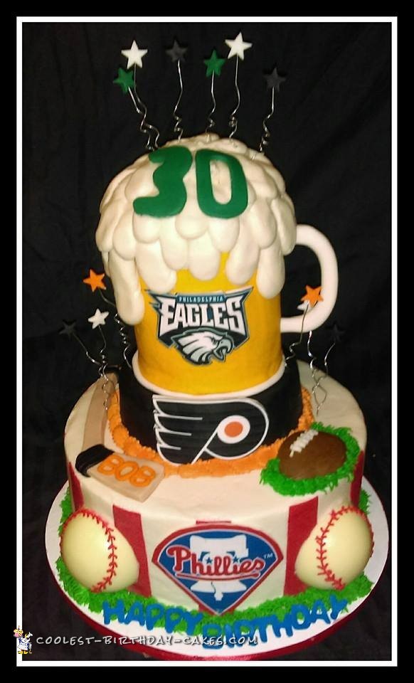 Philadelphia Sports Teams Cake