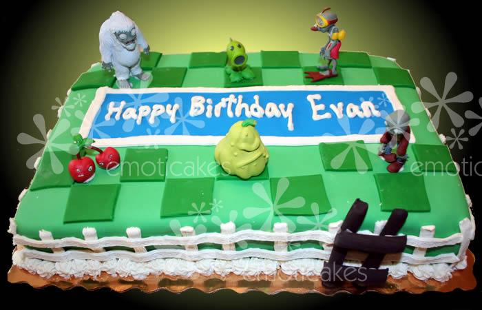 Plants vs Zombies Birthday Cake