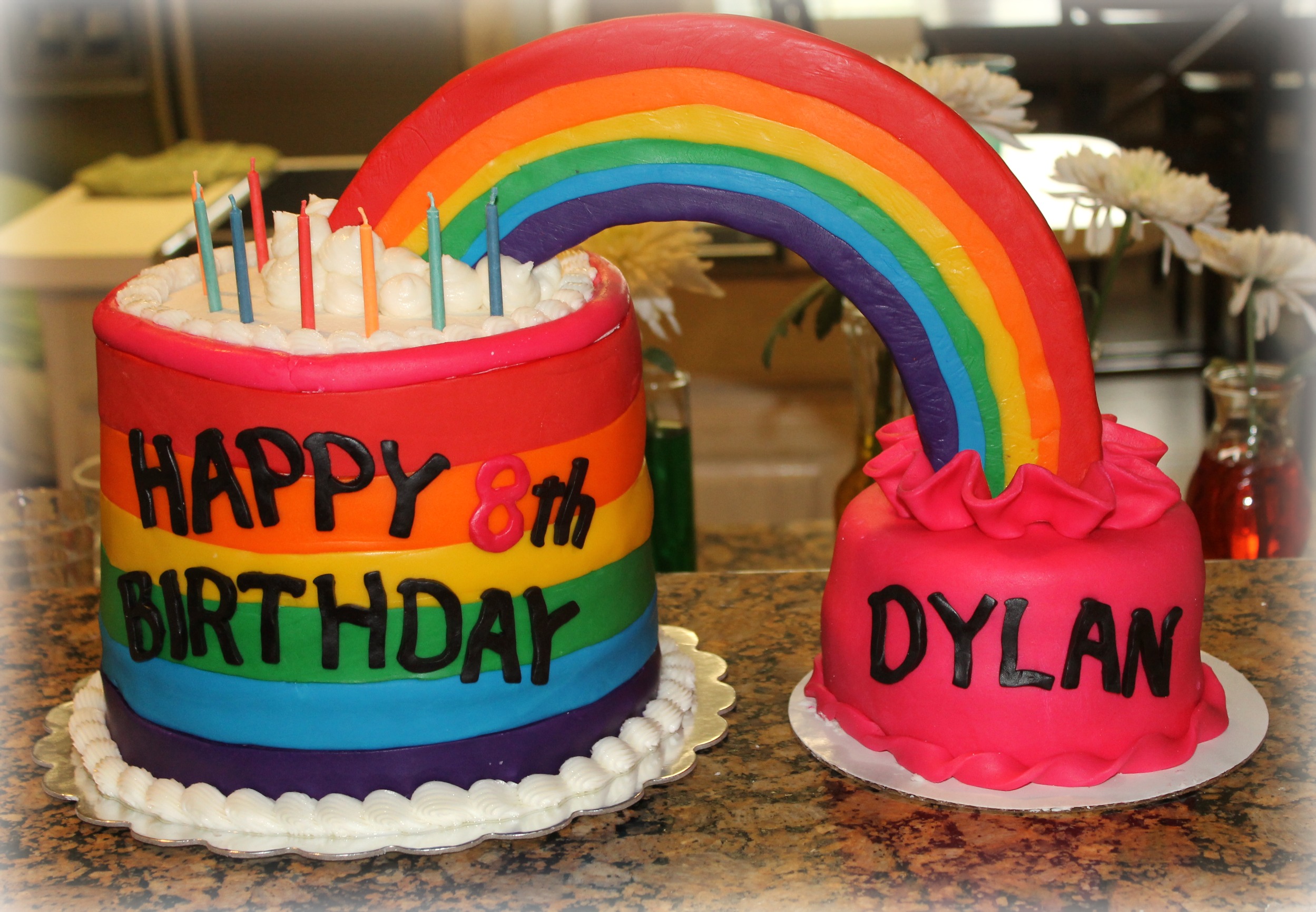 Rainbow Birthday Party Cake