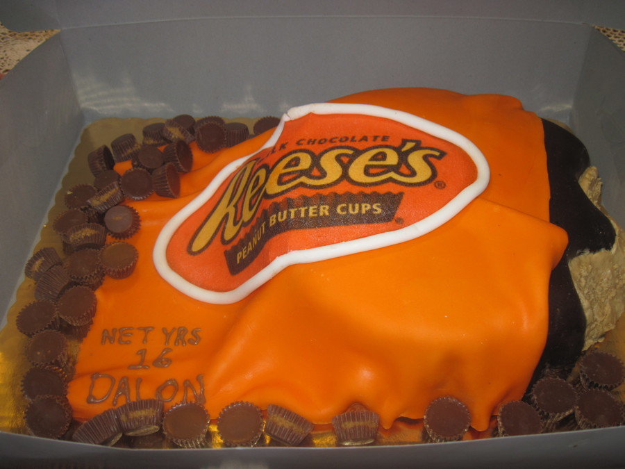 Reese's Peanut Butter Cups Birthday Cake