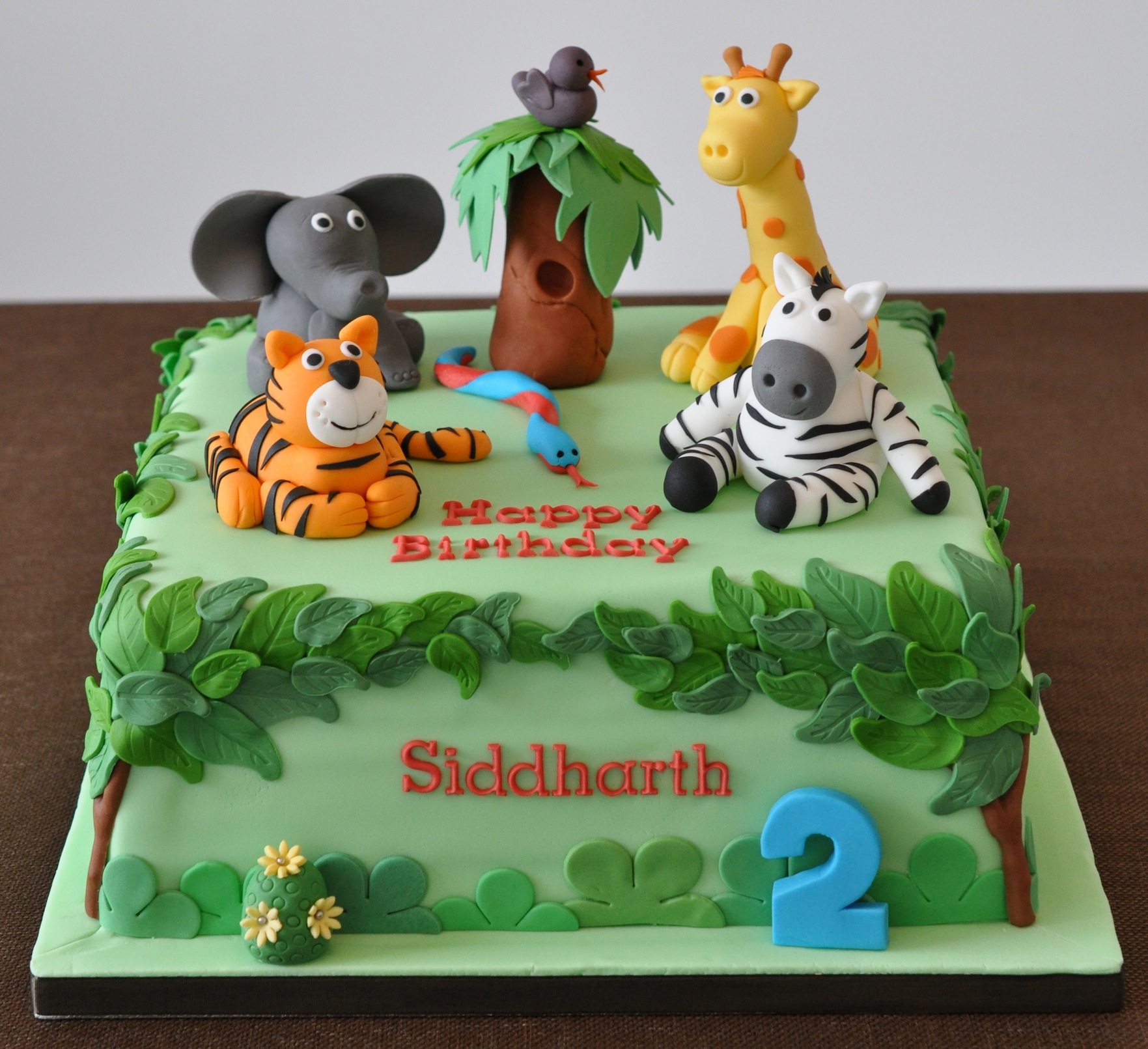 Safari Birthday Cake