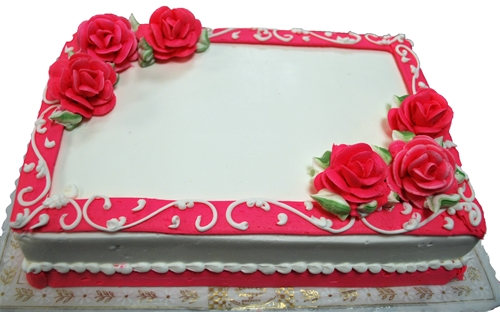 Sheet Cakes with Roses