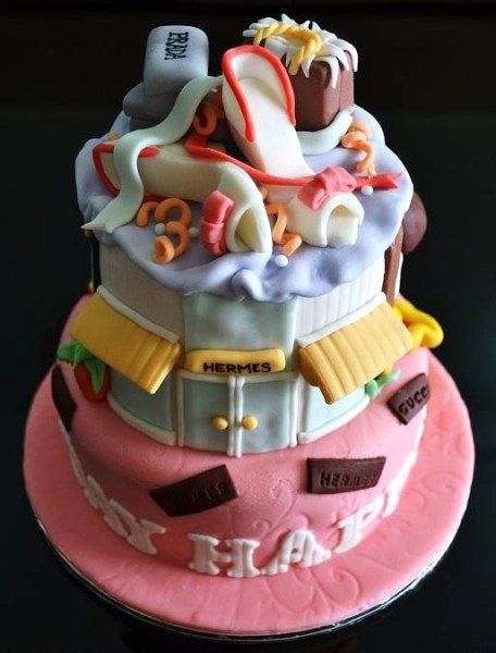 Shopping Themed Birthday Cake