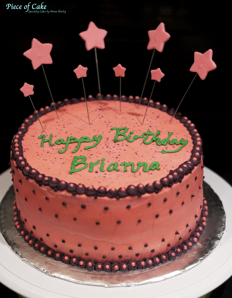 Simple Girly Birthday Cake