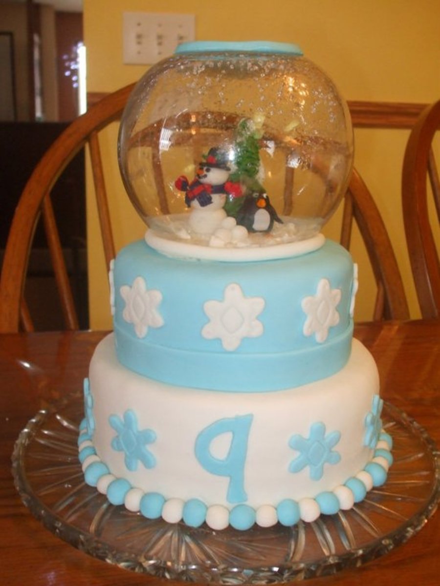 Snow Globe Cake