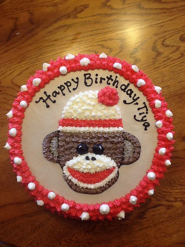 Sock Monkey Cake